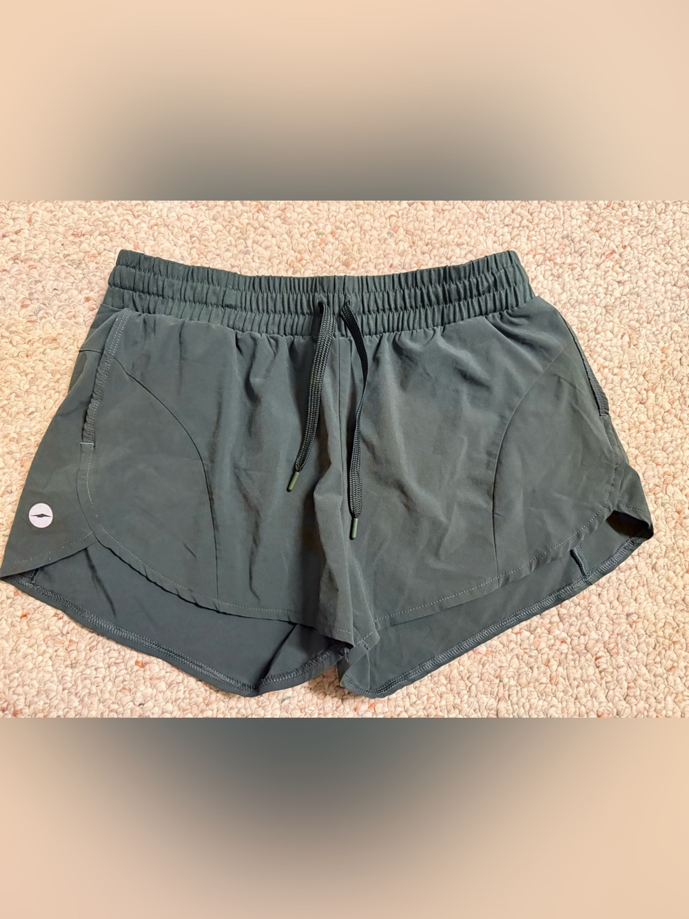 Ladies' Athletic Drawstring Shorts - Dark Gray